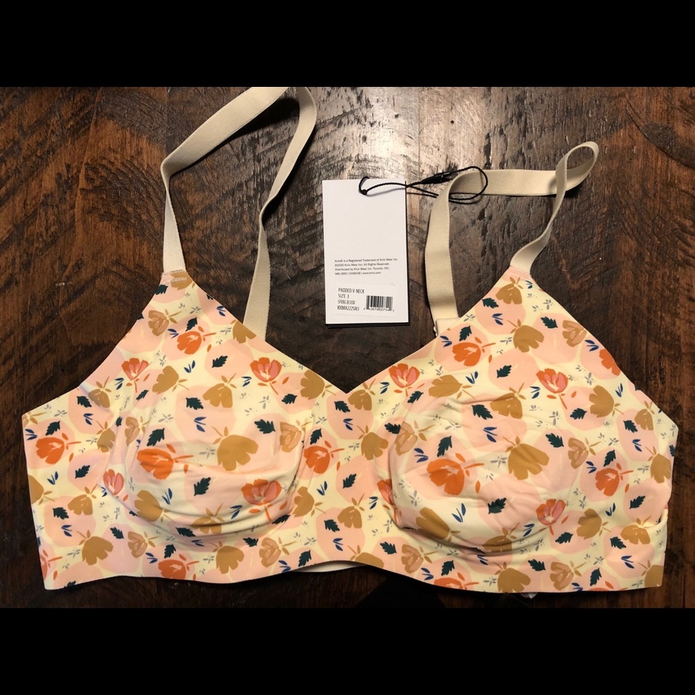 KNIX Padded V neck evolution bra Size 3